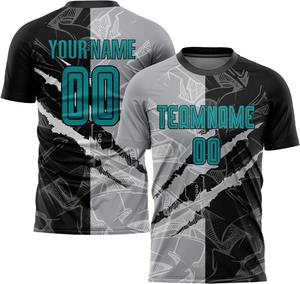 Chemises de football légères à séchage rapide imprimées par sublimation OEM ODM personnalisées 2025. Nouveau Style Pro Sports Kits Couleurs Personnalisées Logos. - Product Image 6