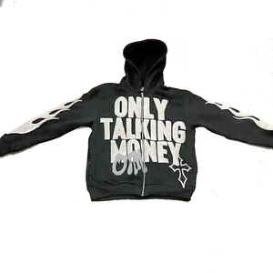 เสื้อฮู้ดโอเวอร์ไซส์ผ้าคอตตอนโฟมพิมพ์ลายพัฟเสื้อผ้าทรงหลวม - Product Image 2