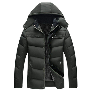Chaqueta acolchada personalizada para exteriores para hombre, diseñada con mezcla de poliéster aislada, capa exterior impermeable, manga larga para invierno - Product Image 6