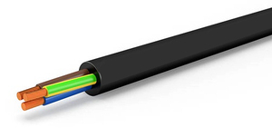 Câble multipolaire flexible H05vv-F Rt. 100 mètres. Col. Nero Sezione 3x0,75 - Product Image 1