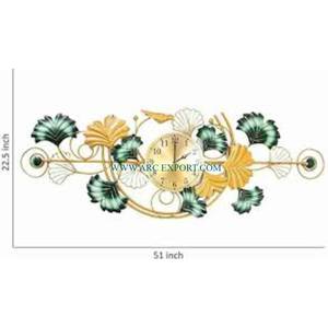 Horloge murale décorative Timepass Creative Leaf Design Grande taille pour chambre à coucher intérieure et extérieure Tenture murale au prix de gros - Product Image 2