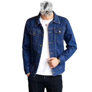 Chaqueta vaquera para hombre personalizada, elegante, informal, de alta calidad, con bolsillos laterales, chaqueta vaquera azul claro para hombre - Product Image 6