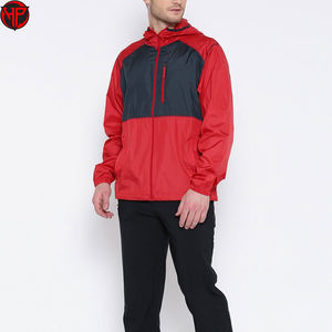 Veste coupe-vent haute qualité haut de gamme tendance avec logo personnalisé couleurs contrastées veste coupe-vent respirante de style parfait pour hommes - Product Image 5
