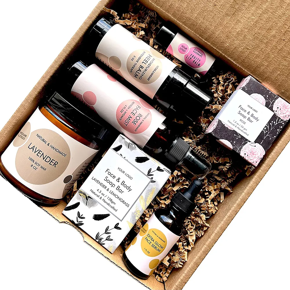 Custom Package Private Label Luxury Body Care Spa Kit Mothers Day Spa Bath Gift Set Dropshipping Love Family Gift Set