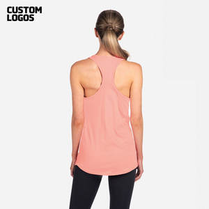 Camiseta sin mangas ajustada de algodón fino elástico suave camiseta sin mangas acanalada con cuello redondo gris profundo - Product Image 4