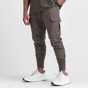 Pantalones Cargo Casuales de Algodón y Poliéster Personalizados OEM de Última Moda, Transpirables, de Alta Calidad, con Cintura Elástica, Tela de Lona para Hombre - Product Image 3