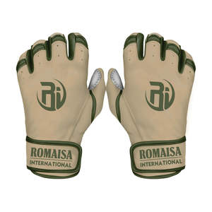 Adult Baseball <b>Batting</b> <b>Gloves</b> Customized Logo Wholesale Guantes Bateo De Beisbol Leather Cabretta Premium Quality <b>Gloves</b> for - Product Image 5
