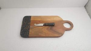 Tabla de cortar de queso de latón hecha a mano de tamaño personalizado de alta calidad, utensilios de cocina redondos de último diseño para picar verduras y frutas - Product Image 2