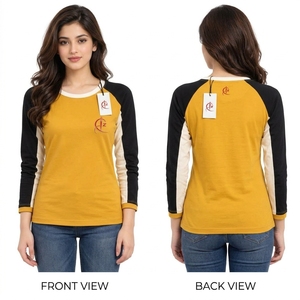 T-shirt à manches longues pour femme, respirant, léger, confortable, décontracté, design personnalisé, vente en gros, tissu extensible en coton doux - Product Image 6