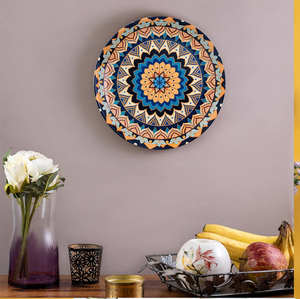 Vintage <b>Decorative</b> Metal <b>Wall</b> Plate <b>Sticker</b> Enamel Flower <b>Sticker</b> Black Dish Serving Table Top Christmas Accessories Wholesale - Product Image 3