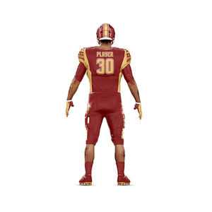 Uniforme de football américain haute performance pour adultes, respirant, manches courtes, design personnalisé, broderie entièrement personnalisée, vente en gros - Product Image 3