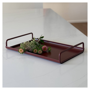 Unique Handle Steel Serving <b>Tray</b> Top Selling Metal Food <b>Dinner</b> <b>Tray</b> for Hotel or Home Ramadan Occasion - Product Image 1