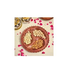 Plateau de fruits secs en bois plateau de fruits divisé en plateau de fruits secs collations multifonctionnelles pour prix de gros taille personnalisée - Product Image 3