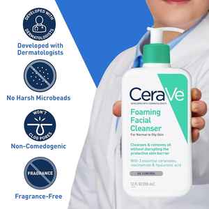 Nettoyant visage rafraîchissant <span class=keywords><strong>CeraVe</strong></span> en gros, pour tous types de peaux, emballage prêt à l'exportation, doux pour les peaux sensibles - Product Image 2