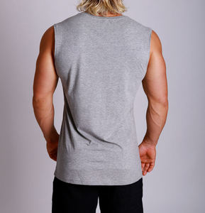 Camisetas sin mangas de punto para hombre, tallas grandes, transpirables, ecológicas, de secado rápido, antipilling, antidecoloración, de elastano/algodón, estilo urbano. - Product Image 5