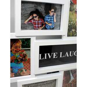 Cadre photo moderne « Live-Love-Laugh » pour les célébrations d'anniversaire - Product Image 2