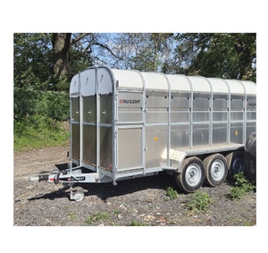Remorque puissante pour élevage, offrant une capacité de charge maximale de 7000 kg, une vitesse de déplacement de 40 km/h et un système de freinage hydraulique. - Product Image 6