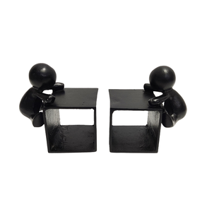 Wholesale Bookend Modern Elegant Unique Fancy Nickle Plated Decorative Customized Stylish Vintage Bookends - Product Image 1