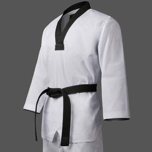 2024 uniformes de Karate profesionales de alta calidad totalmente personalizables algodón contraste puntada MMA conjuntos de entrenamiento de artes marciales - Product Image 3