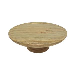 Design tendance rond en bois et métal support à gâteau 3 niveaux finitions naturelles et noires pour présentoir de fête d'anniversaire de mariage - Product Image 5