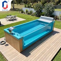 Piscine hors sol de 20 pieds de long, grande capacité, pour famille, hôtel, resort, extérieur, avec kit complet.