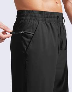 Pantalones cortos de verano tejidos de poliéster ligero para hombre, secado rápido, transpirable, logotipo personalizado, sublimado, atlético, gimnasio, lona - Product Image 5