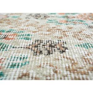 พรมขนสัตว์ถักมือสไตล์วินเทจ สีเบจ-น้ำตาล ลายเรขาคณิตนามธรรม สำหรับบ้าน ห้องนั่งเล่น ทางเดิน รูปทรงสี่เหลี่ยมผืนผ้า รุ่น Pae-3227 - Product Image 3