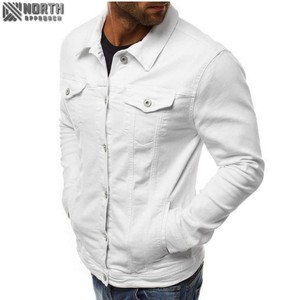 Veste en jean pour hommes fabriquée directement en usine veste de travail élégante d'hiver décontractée personnalisée de haute qualité Logo avant respirant à séchage rapide - Product Image 3