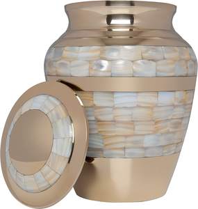 โกศทองเหลืองสำหรับผู้ใหญ่โกศโลหะสีน้ำเงินเข้มโกศ - Product Image 3