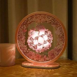 Lampe en papier découpé DIY, lumière de nuit ronde en papier découpé, hydrangea, boîte à lumière en papier, sculptures, lumière réglable, décoration de bureau - Product Image 4