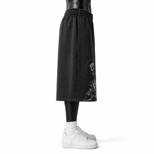 Pantalones Cortos Deportivos para Hombre, Estampados, Holgados, Estilo Urbano, de Algodón, Hasta la Rodilla, Cintura Elástica, OEM - Product Image 4