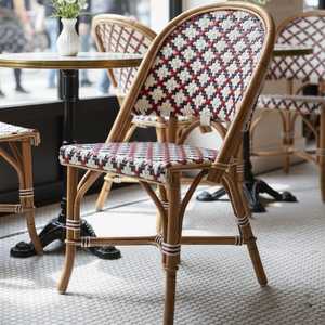 Silla de comedor de ratán ecológica de primera calidad, asientos duraderos y cómodos para Hotel Villa Farmhouse Park & Living Room - Product Image 3