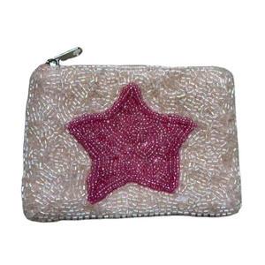 Monedero Bordado con Cuentas de Estrella Rosa Grande, Elegante, Hecho a Mano, con un Diseño Moderno y Hermoso de MD HANDICRAFTS - Product Image 1