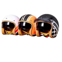 Casque de moto électrique ABS toutes saisons certifié Full Face Design Hommes Femmes New Vintage Safety First