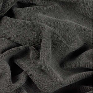 Sudadera con capucha doble de algodón 100% antracita de invierno, bordada y con cuentas, 1000 GSM, de secado rápido, estilo streetwear, hombros caídos, teñido liso. - Product Image 5