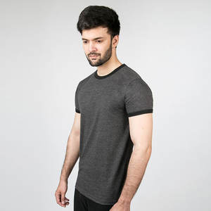 Top-Classé Luxe Unisexe Oversize Hommes T-Shirt Logo Imprimé Personnalisé 100% Coton Lourd Col Montant Saison D'automne - Product Image 1