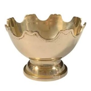 Cuenco de metal de mercado Popular, cuenco de arroz de estilo coreano redondo dorado para restaurante, vajilla dorada - Product Image 1