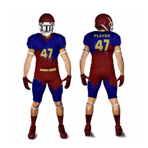 Uniformes de fútbol americano con Sarga de aparejos, sublimación y serigrafía Bordado y sublimación personalizados - Product Image 1