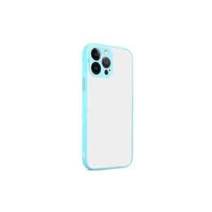 Coque en silicone liquide premium MRSA Hux Series pour iPhone 13 Pro Max - Modèle A53, coque de protection en silicone souple de couleur turquoise - Product Image 1