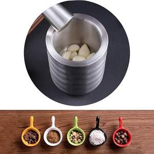 Cuenco de mortero tradicional Recipiente de molienda de aluminio Okhali Musal con mortero de metal para triturar hierbas y especias Precio bajo - Product Image 5