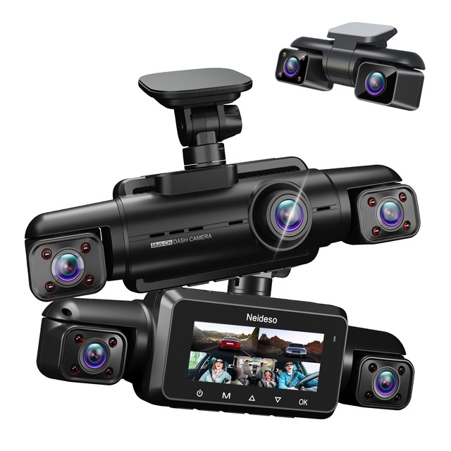 5 Channel Dash Cam AI DMS  STARVIS 2 Dash Camera with Built-in GPS 2.7K Front 1080P Rear Left Right Cabin Dashcam