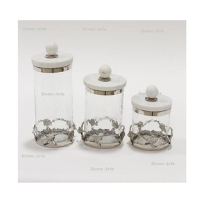 <b>Set</b> of 3 Different Sizes Sweets Jars With Premium Quality Round Shape Chocolates Snacks Jar At Affordable Price - Product Image 1