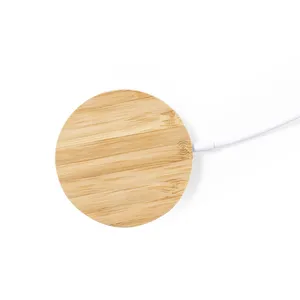 Caricabatterie in Bambù Promozionale, Gadget Ecologico Regalo - Product Image 1