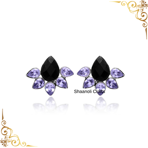 Nouvelle arrivée plaqué argent Designer pierre boucles d'oreilles femmes lunette réglage incrustation anniversaire laiton or cadeaux exclusifs porter - Product Image 2