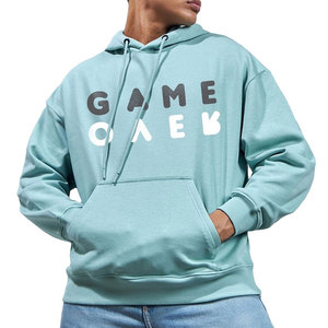 Sudadera con Capucha Oversize Básica de Algodón 100% de Alto Gramaje, Ajuste Regular, Forro Polar Suave, Color Liso, para Invierno, Casual, Uso Exterior y Urbano - Product Image 1