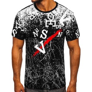 T-shirt noir respirant à manches courtes pour homme, 100 % polyester, impression par sublimation compressée, motif uni, tricoté sur le devant - Product Image 1