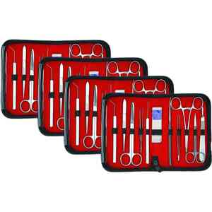 Haute qualité 18 pièces en acier inoxydable manuel Kit de dissection chirurgicale CE certifié étudiant mineur formation Suture Instrument - Product Image 5