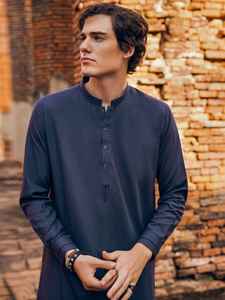 Collection de robes de créateurs musulmans Shalwar Kameez pakistanaise traditionnelle pour hommes Fourniture en gros directe d'usine pakistanaise indienne - Product Image 4