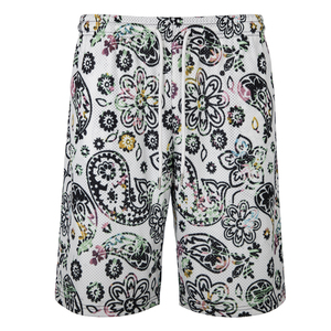 กางเกงขาสั้นตาข่ายบาสเก็ตบอลสำหรับผู้ชายชุดสตรีทแวร์ผ้าโพลีเอสเตอร์100% เรียบพิมพ์ซับลิเมชันสองชั้นแบบตามสั่งขนาด5นิ้ว - Product Image 4