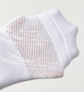 Calcetines gruesos con cojín de rejilla para deportes informales y cómodos para el día a día con suela de rizo y diseño de malla transpirable - Product Image 4